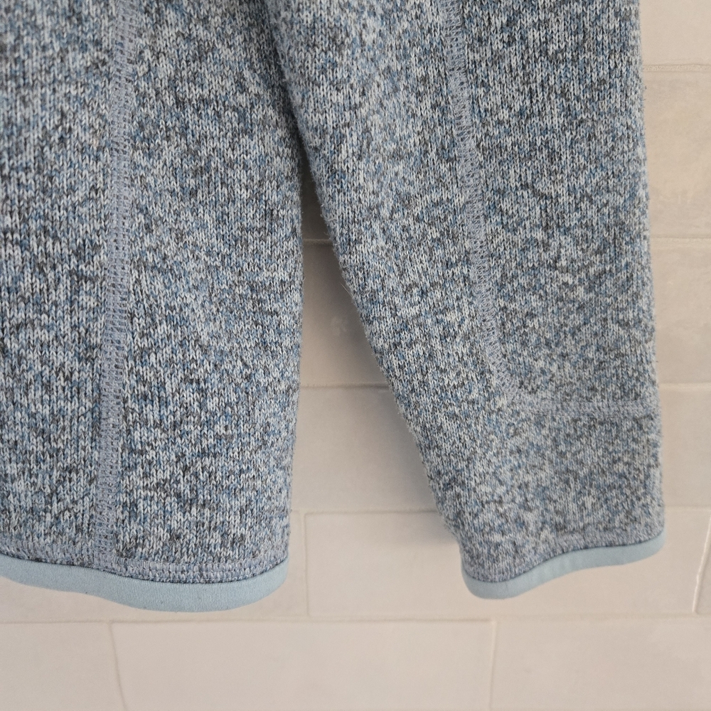 Patagonia Better Sweater 1/4-Zip Pullover Sweatshirt Heathered Hawthorne Blue M - Picture 3 of 7